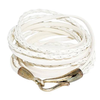 Brazalete enrollable blanco 93cm plateado