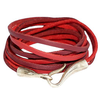 Brazalete enrollable rojo 98cm plateado